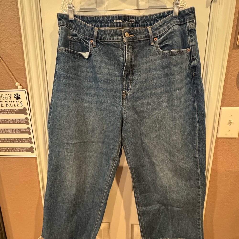 Old Navy Women's Blue Flare Jeans